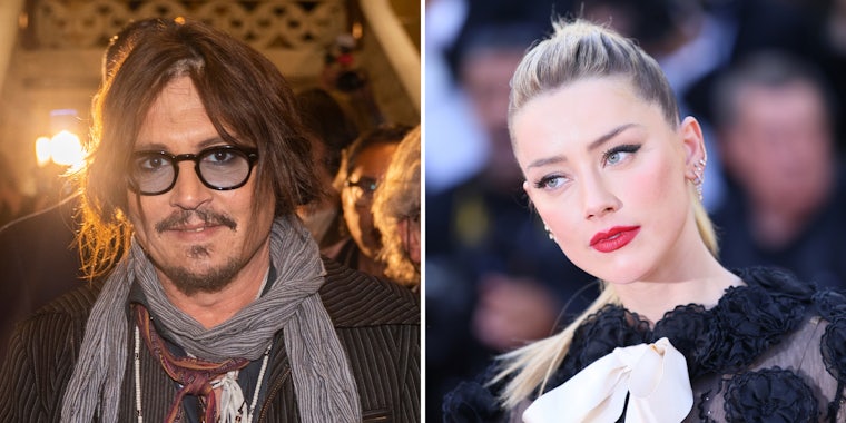 Johnny Depp (l) Amber Heard (r)