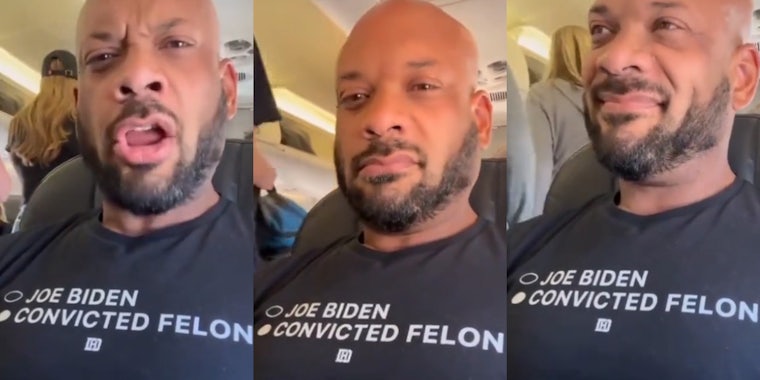 man seated in plane (l) man seated in plane (c) man seated in plane (r)