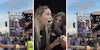 Hawk Tuah girl at Rock the South with caption 