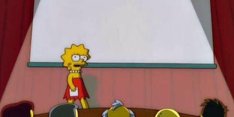lisa simpsons presentation meme