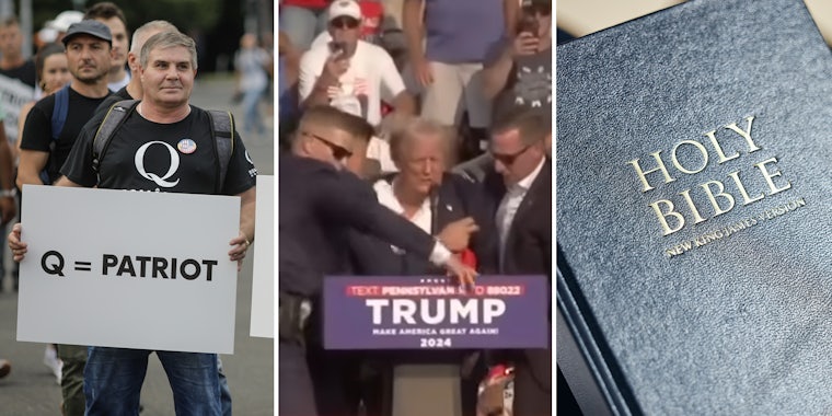 QAnon crowd thinks Trump assassination attempt predicted in the Bible