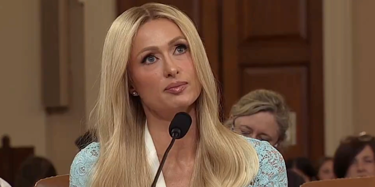 paris hilton speaks to congress